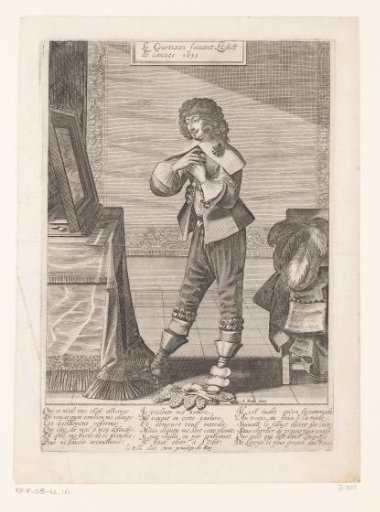 French Courtier Follows the Edict of 1633