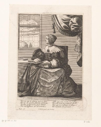 Singing Woman on a Chair with a Music Book