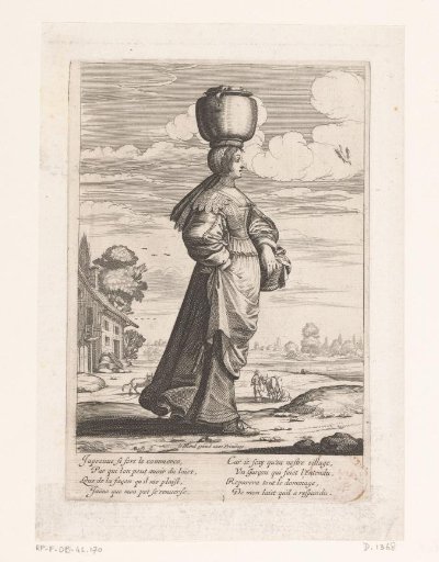 Milkmaid with a Milk Jug on Her Head