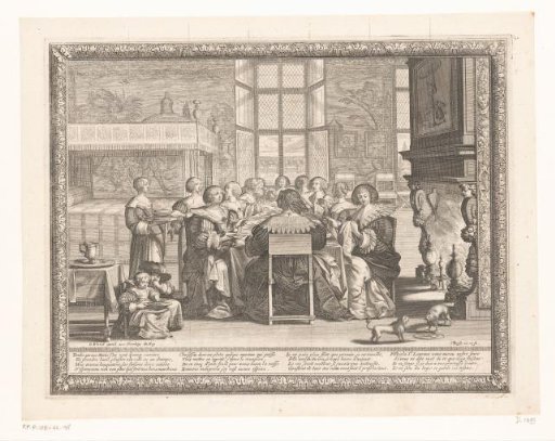 Women dining at a table