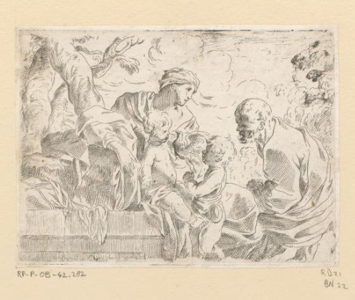 Holy Family with John the Baptist and a bird