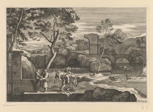 Landscape with the arrival of the Good Samaritan at the inn