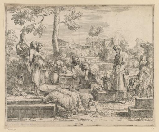Jacob and Rachel at the water well