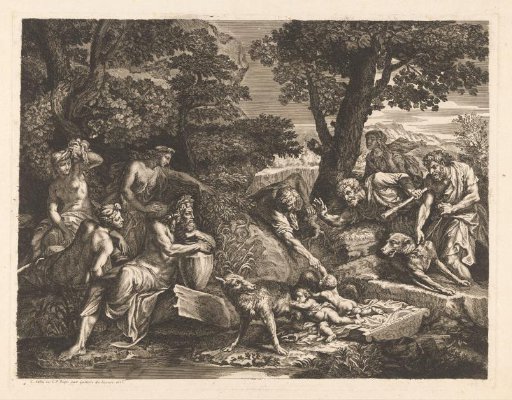 Romulus and Remus Found by Shepherds