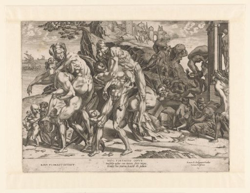 Amphinomus and Anapias Save Their Parents from the Fire of Catania