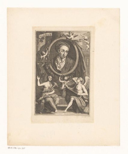 Medallion with Portrait of Alexander Pope