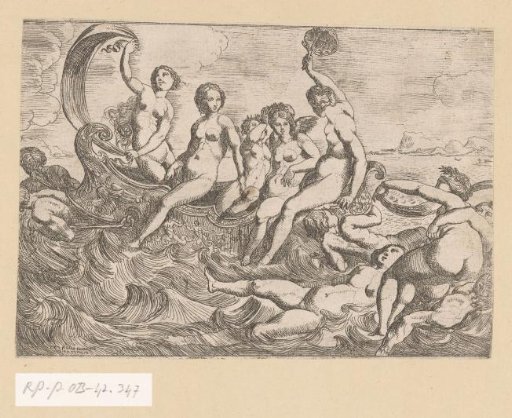 Five Sea Goddesses Drawn on a Vessel