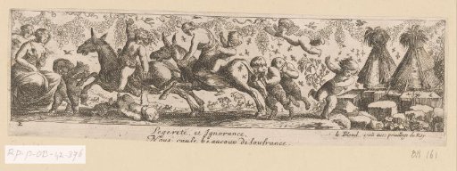 Retinue of Silenus attacked by bees