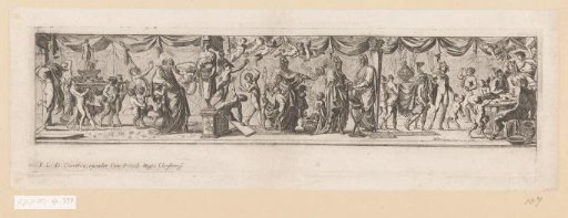 Frieze with bacchantic scene