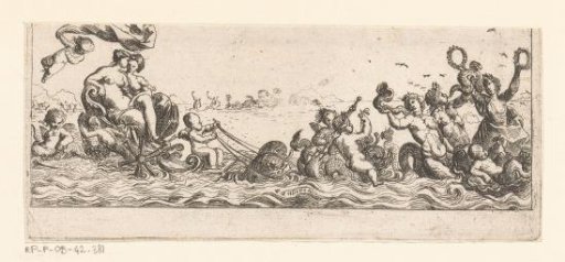 Sea goddesses drawn on a vessel