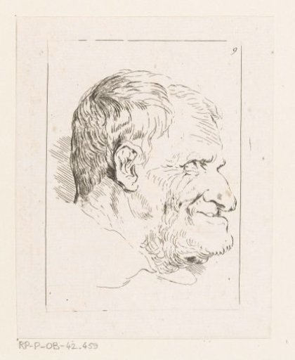 Head of a smiling man