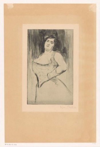 Portrait of the Singer of the Café Concert