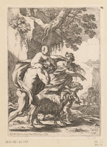 Followers of Silenus with Silenus on His Donkey in the Background