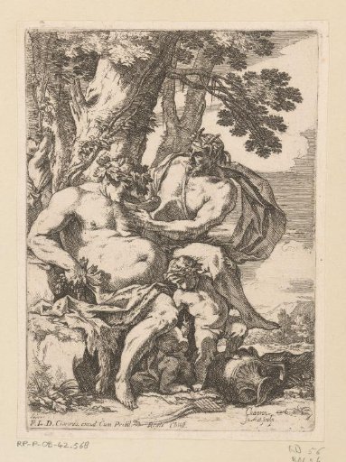 Drunken Silenus Seated Against a Tree