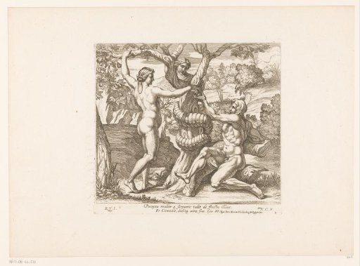 Eve Offers Adam the Forbidden Fruit