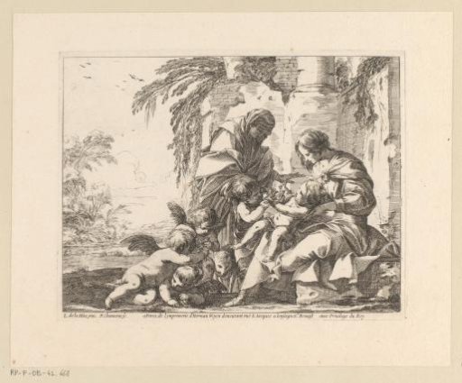 Mary with Child, John the Baptist, Elizabeth and Angels