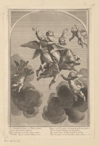 Saint Bruno taken up to heaven