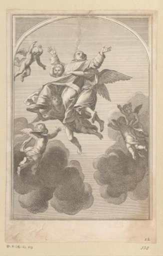 Saint Bruno taken up to heaven