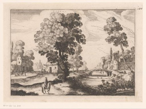 Landscape with River and Rider