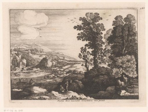 River Landscape with Resting Figures