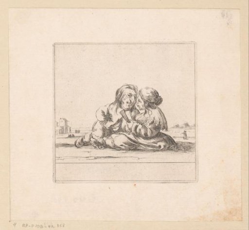 Caricature of a resting couple