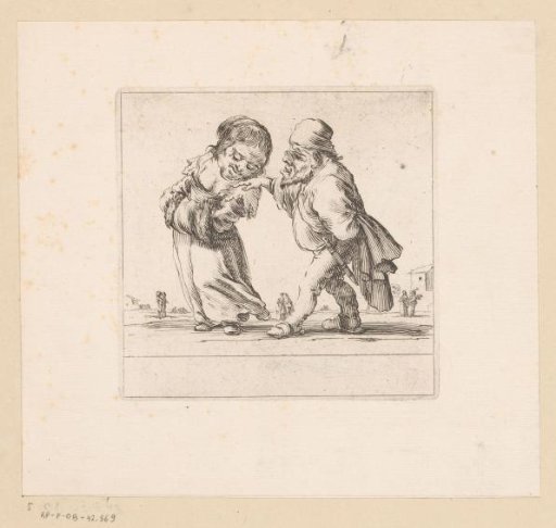 Caricature of a loving couple