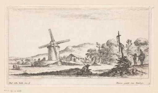 Landscape with a mill