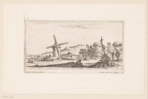 Landscape with a mill