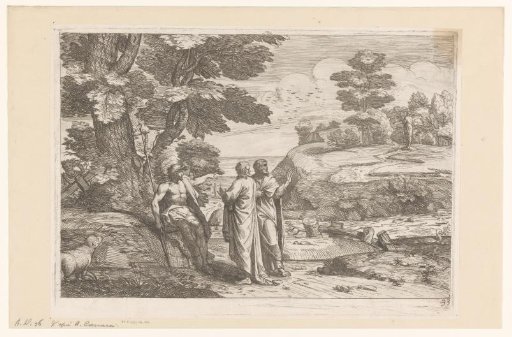 John the Baptist Points out Christ to Two Apostles in the Distance
