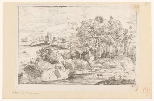 River Landscape with Resting Figures