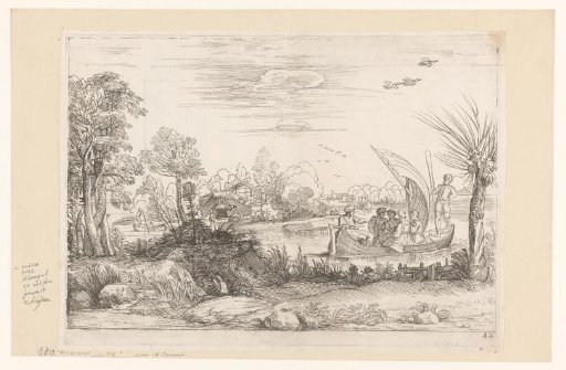 Landscape with Sailing Boats