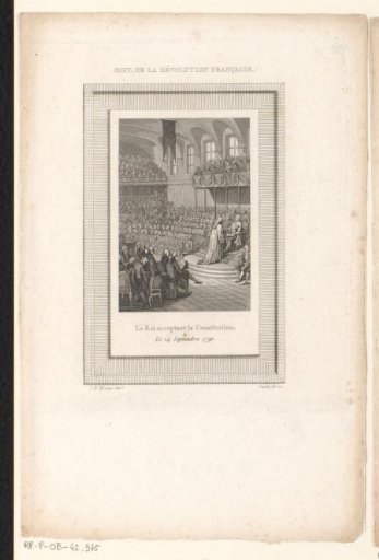 King accepts the constitution