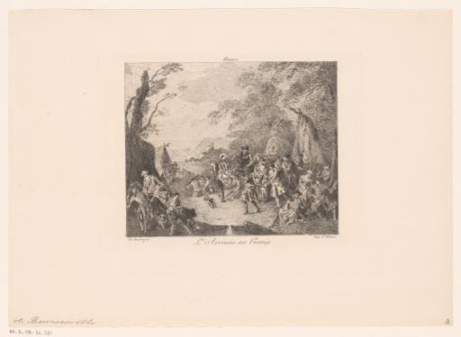 Landscape with a military camp