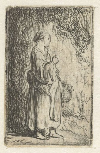 Standing peasant woman