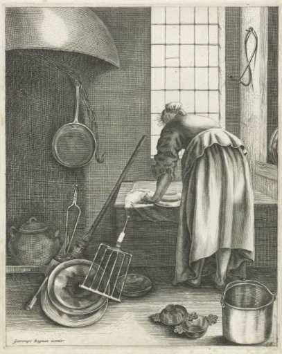 Woman cleaning