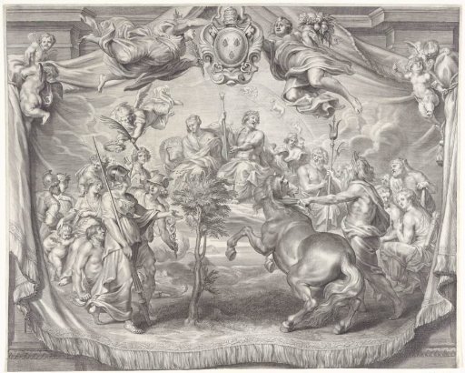 Promotion Print of Charles de La Vieuville (1636), Upper Part