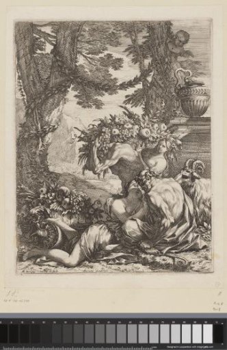 Pan with a bacchante and fruit basket bearers