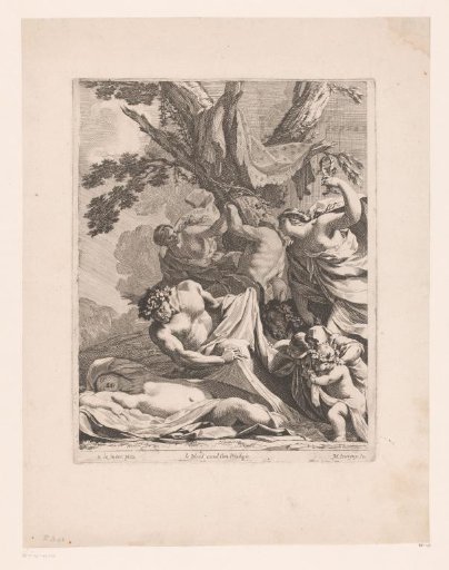 Bacchanal with a sleeping bacchante