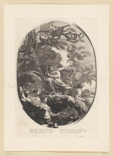 Apollo with lyre on Parnassus