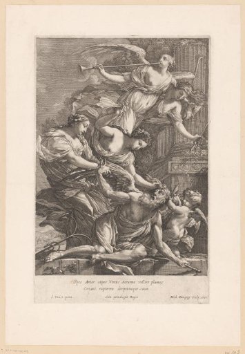 Time overcome by Amor, Venus and Hope