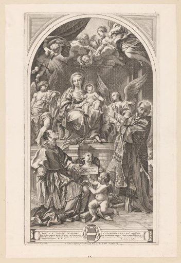 Adoration of Mary and Child by Charles Borromeo and Ignatius of Loyola