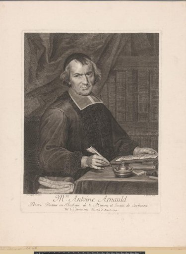 Portrait of Antoine Arnauld at his writing desk