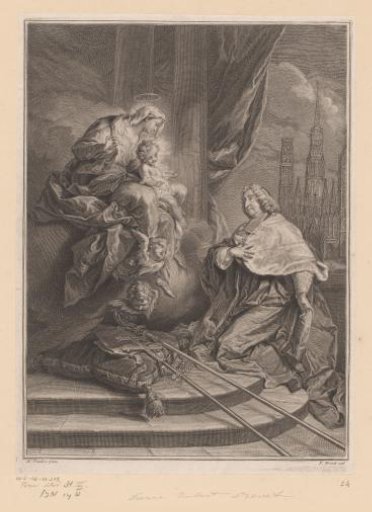 Louis de La Vergne de Tressan in Adoration before the Virgin and Child