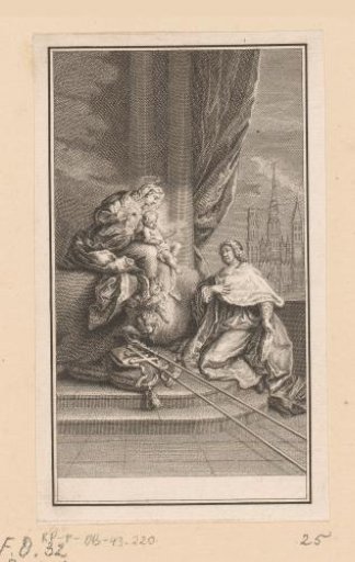 Louis de La Vergne de Tressan in Adoration before the Virgin and Child