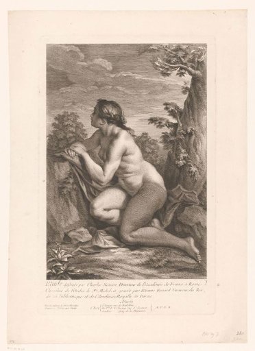 Nude woman in a landscape
