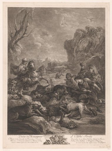 Hunters and Hunting Dogs Restraint a Bear