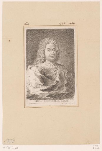 Portrait of Johan Bernoulli