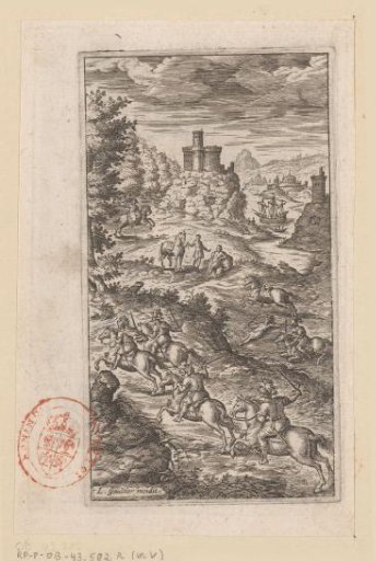 Landscape with riders