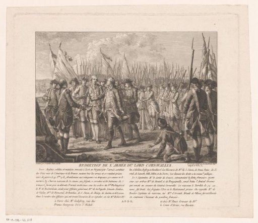 Surrender of the British army led by Charles, Earl of Cornwallis