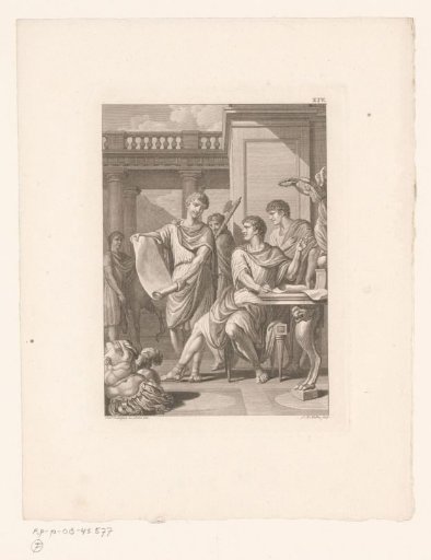Germanicus Unrolling a Paper